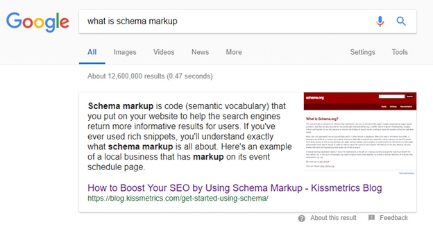 Schema markup definition