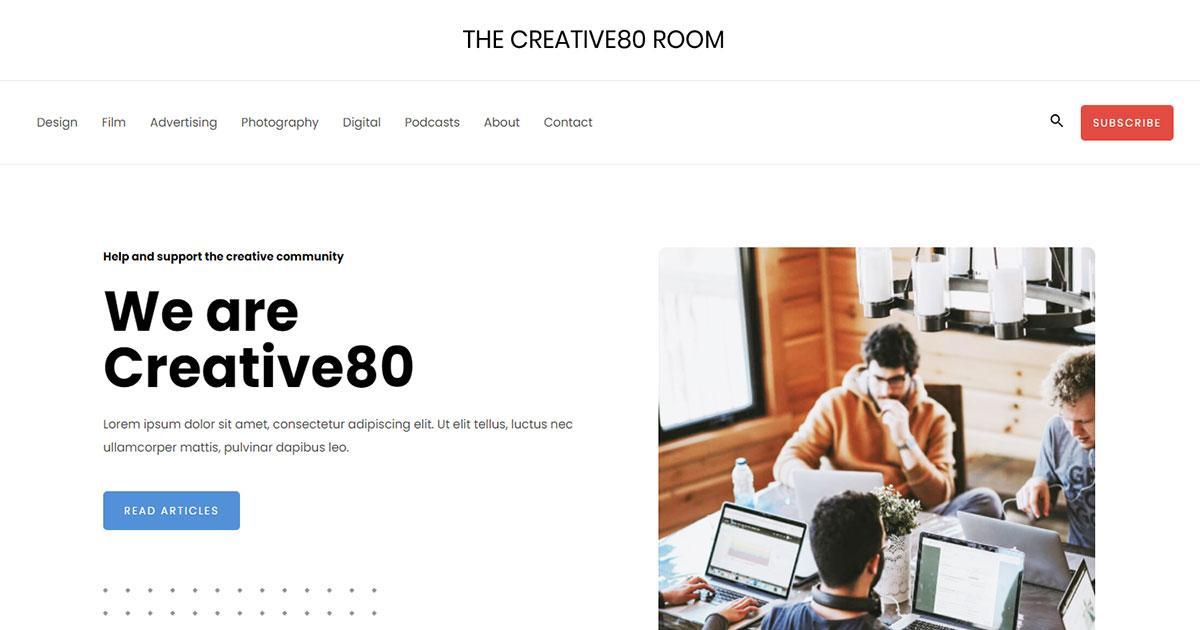 Blog website template