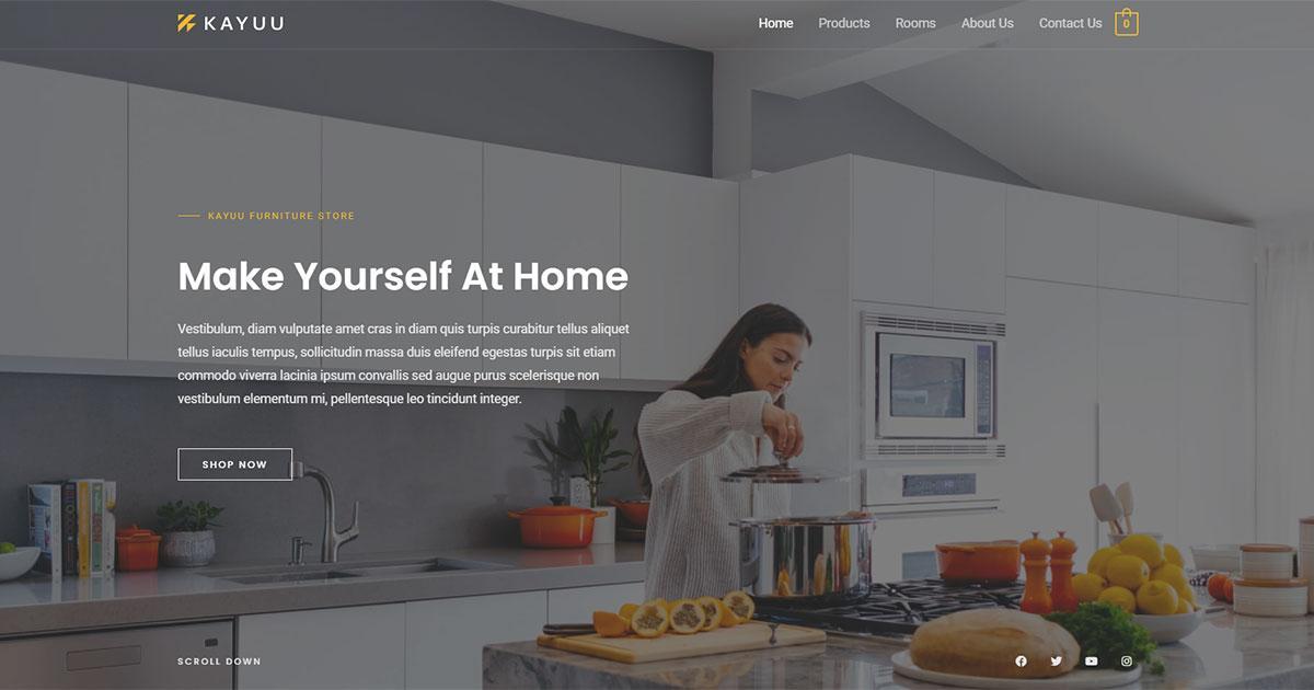 Elementor Furniture Store website template