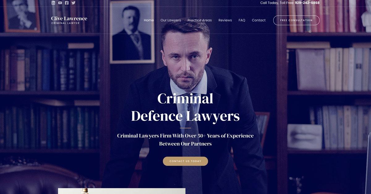 Lawyer website template