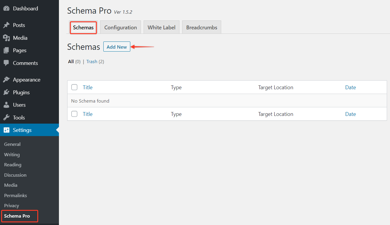 Adding new schema markup using Schema Pro