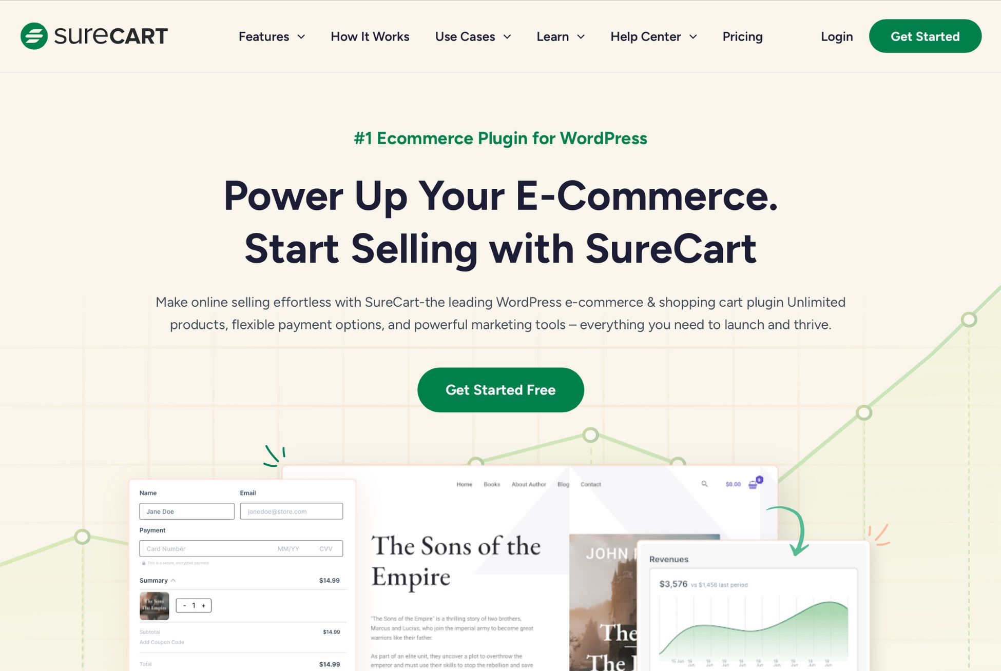 Surecart homepage