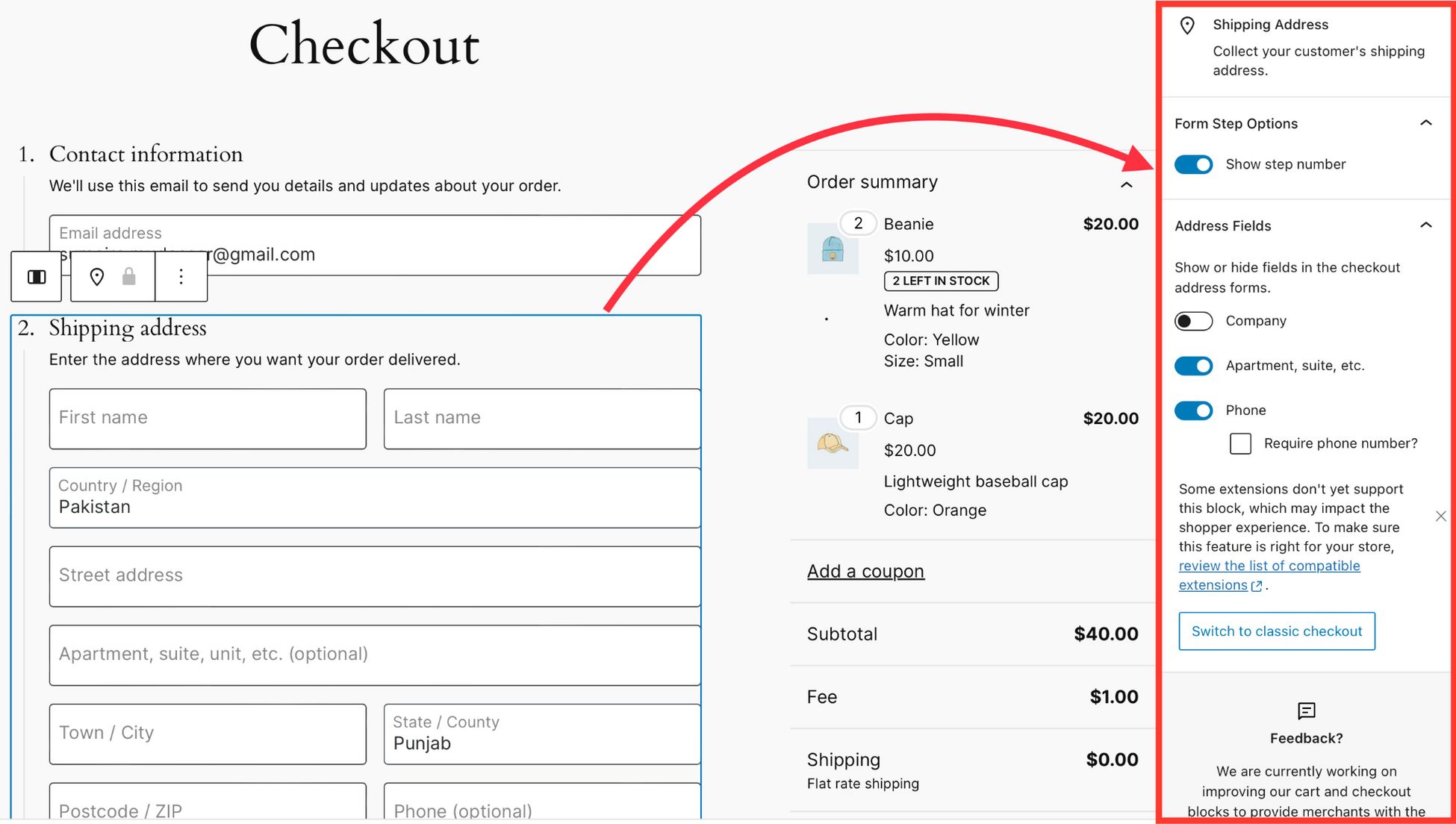 Woocommerce Checkout form customization