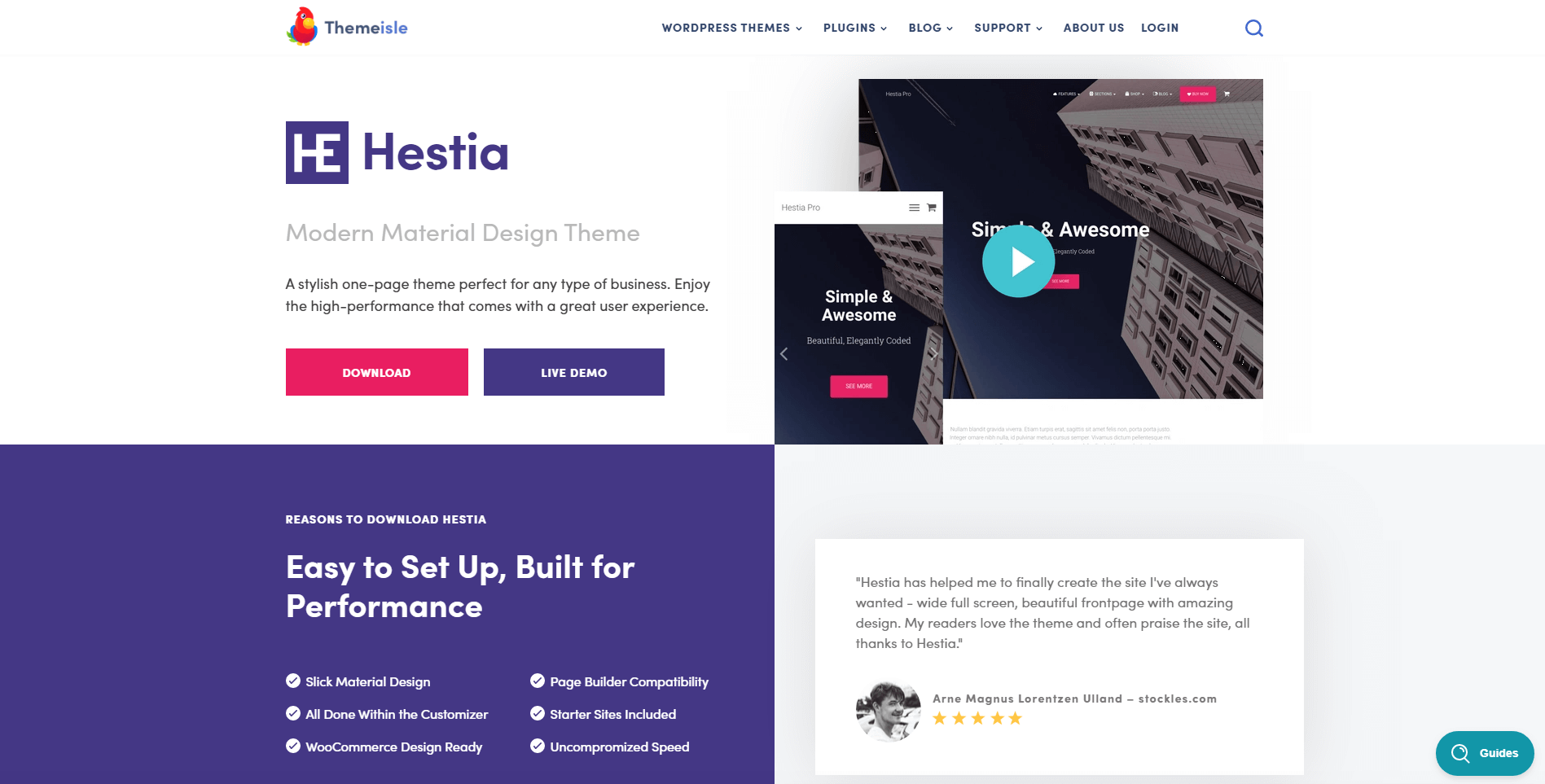 Hestia site image