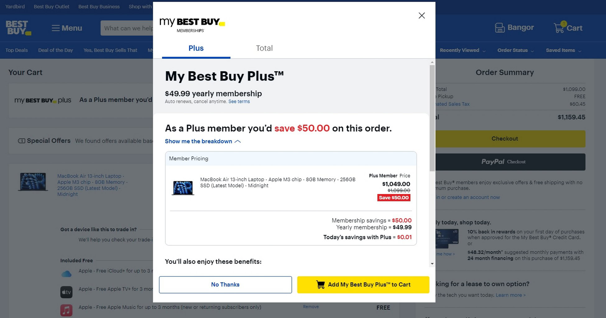 Best Buy order bump