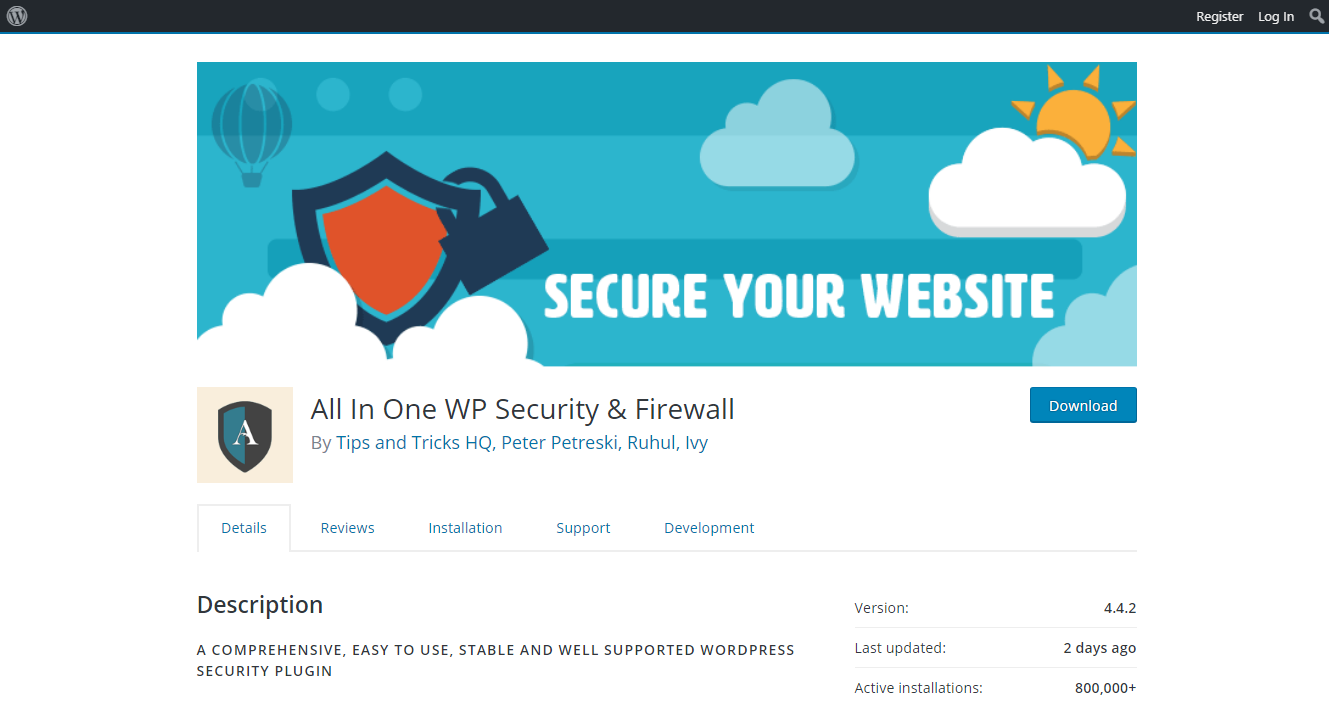 All In One WP Security & Firewall