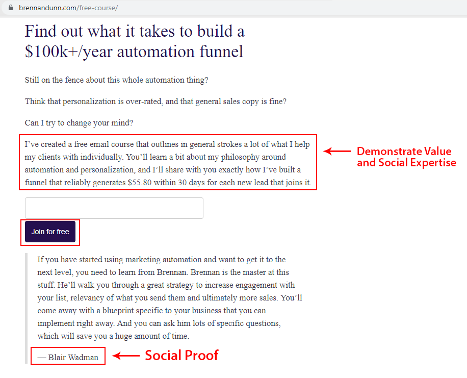 Example of Social Proof