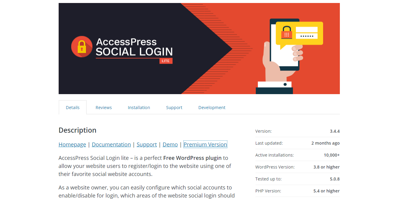 Social Media Plugins - AccessPress Social Login 