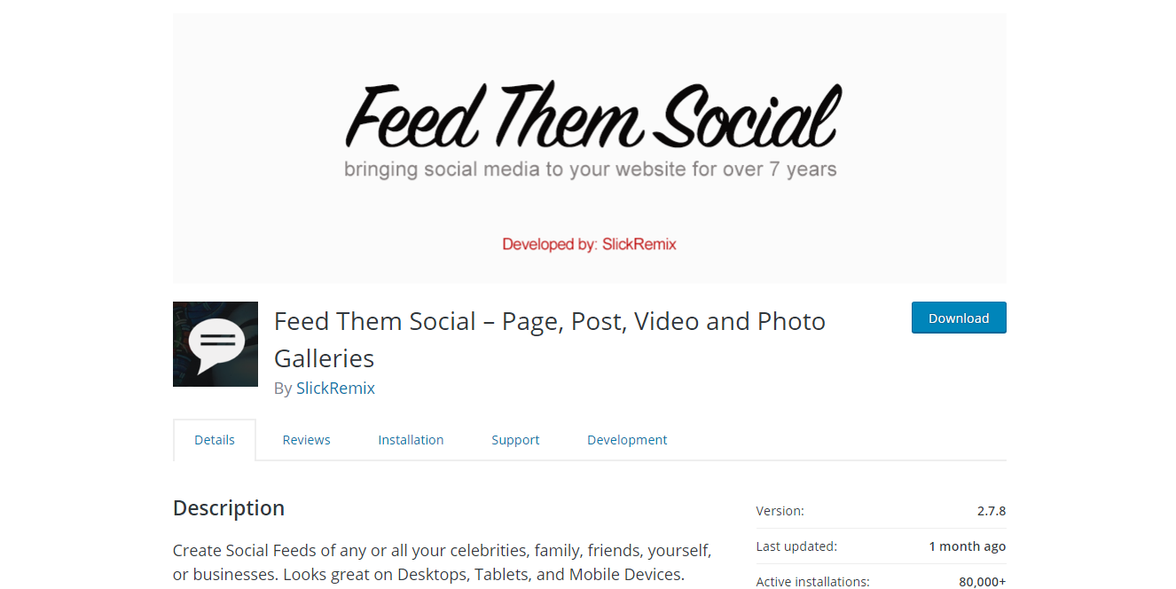 Social Media Plugins - Feed Them Social 