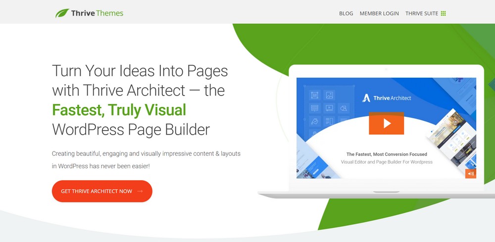 Thrive Architect WordPress page builder