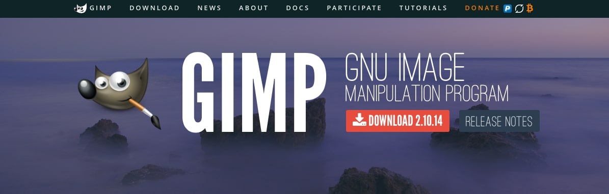 GIMP homepage