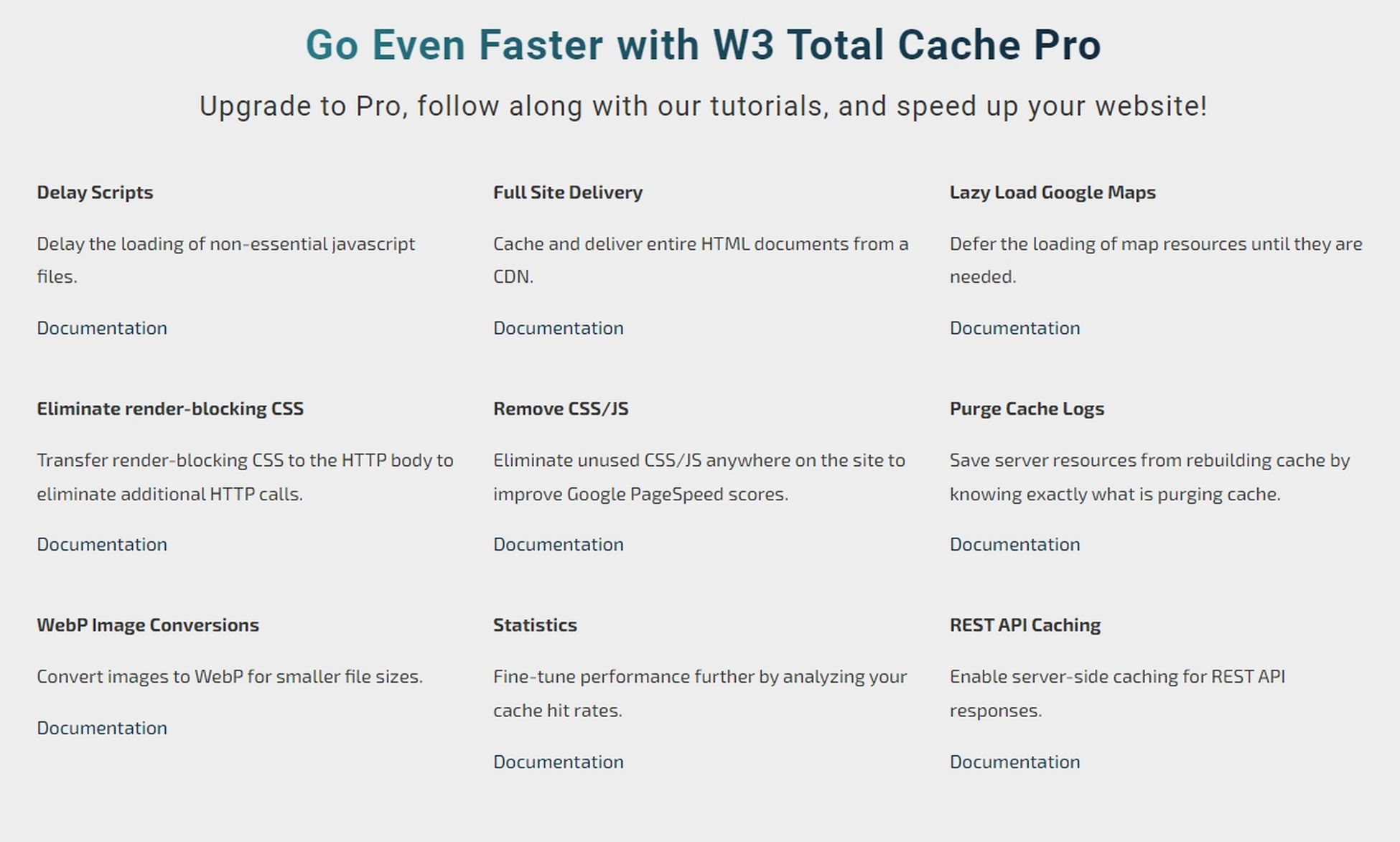 W3 Total Cache Review Features