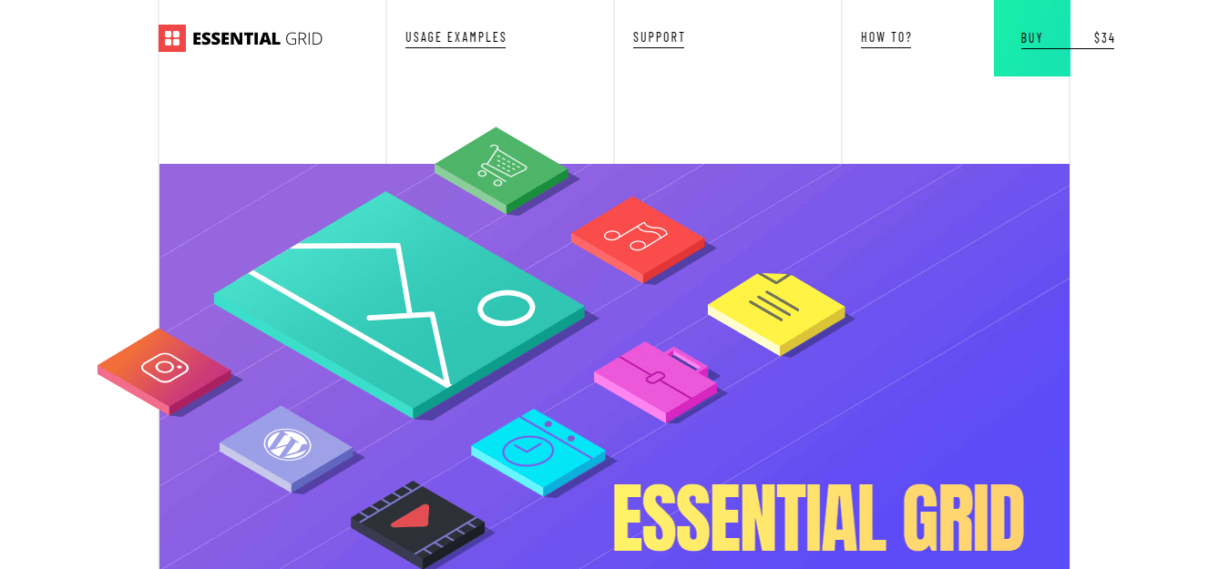 Essential grid download page screenshot