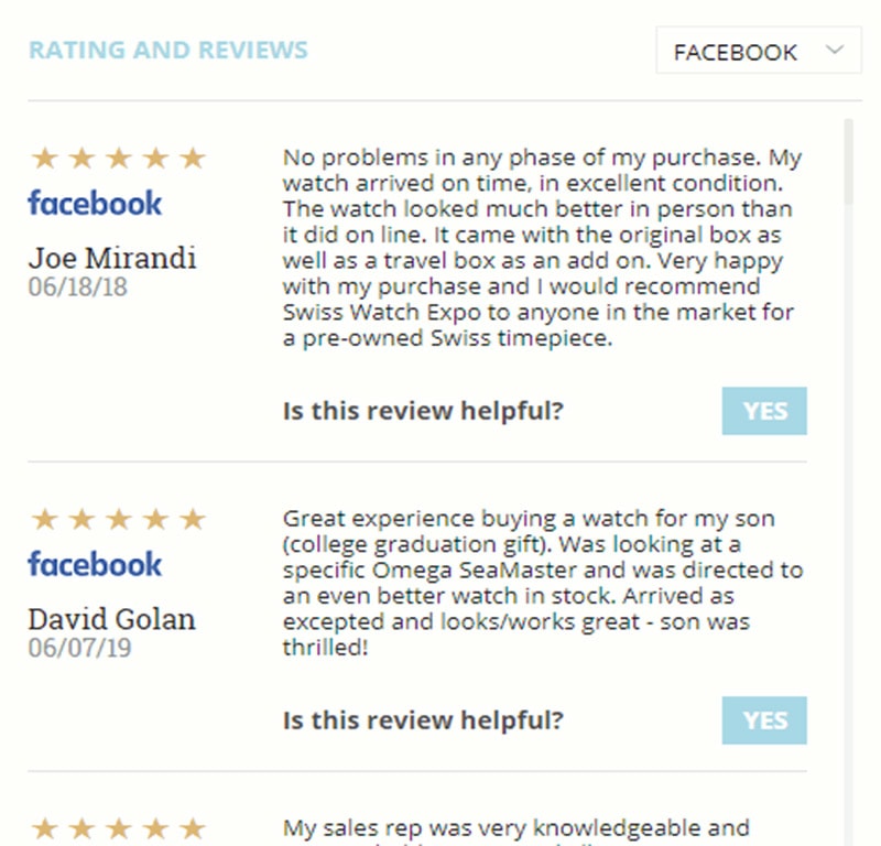 Facebook reviews image