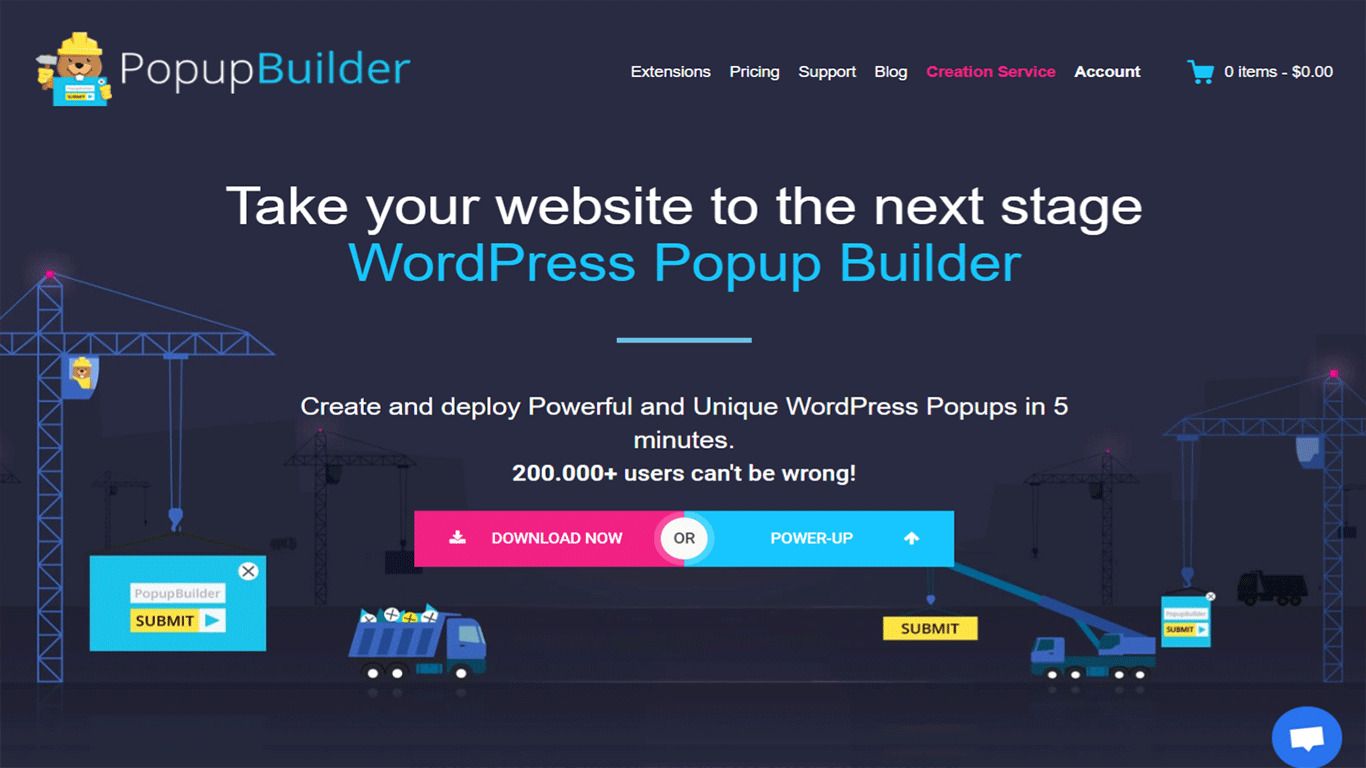 Popup Builder plugin site