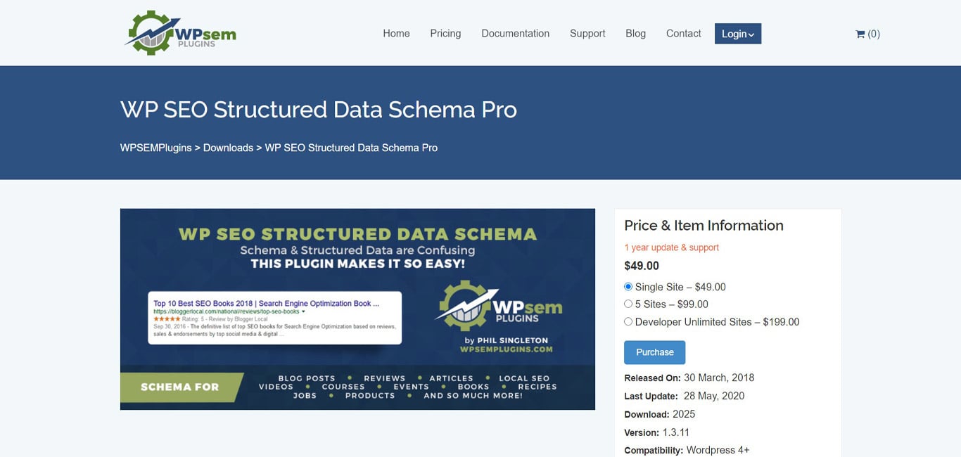 WP SEO Structured Data schema site