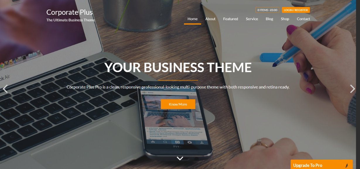 Corporate Plus Wordpress business theme