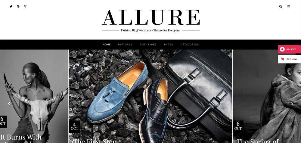 Allure A Fashionable Blog Theme