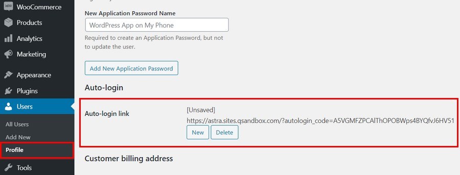 Autologin links for WordPress