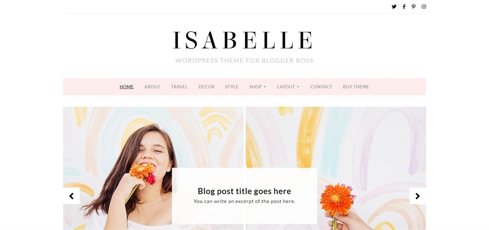 Isabelle WordPress Theme for Blogger