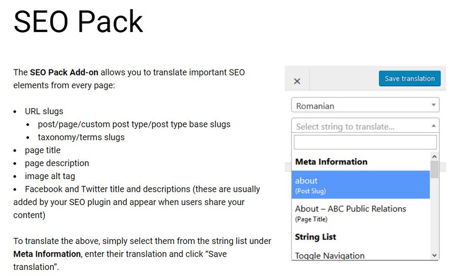 TranslatePress SEO Pack