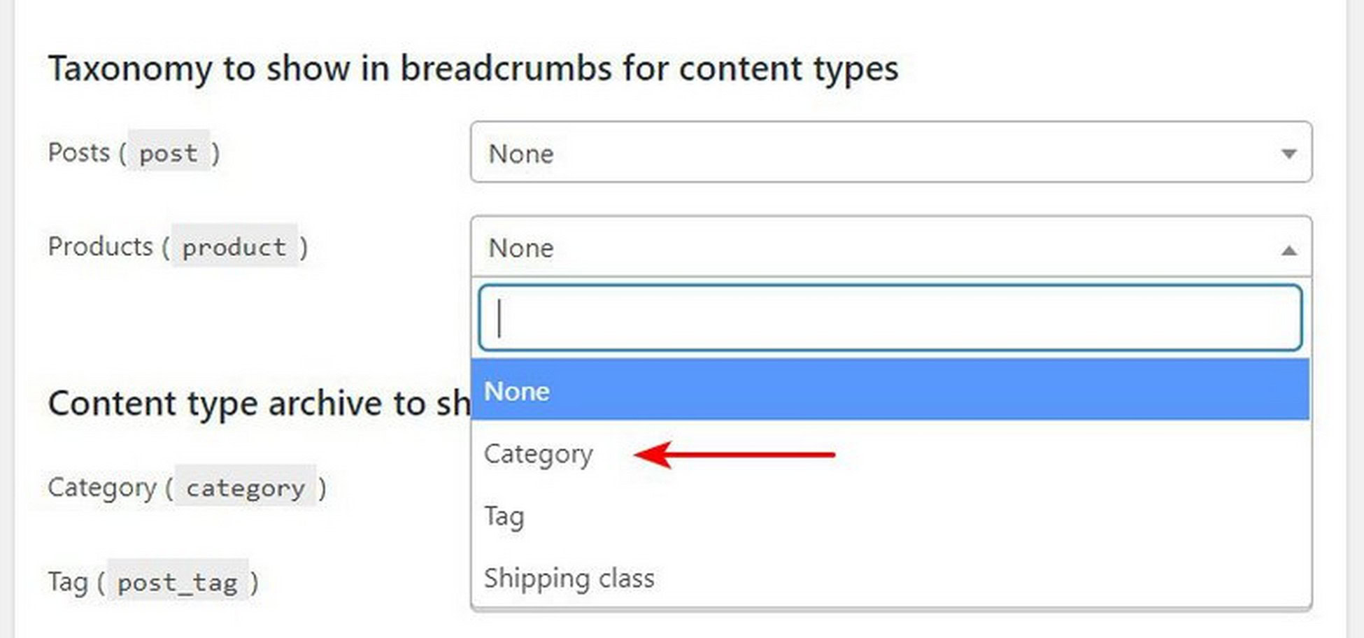 Yoast Breadcrumbs products