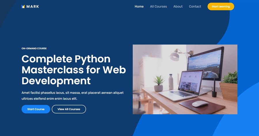 Astra Online Programming Course demo site