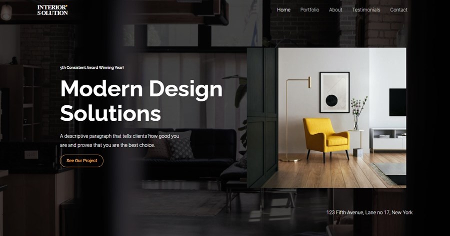 Interior Design Firm demo site