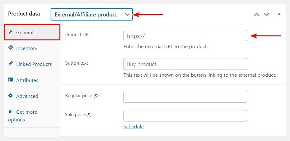 WooCommerce External Affiliate Product