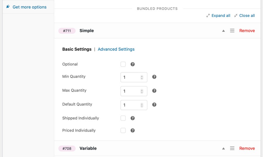 WooCommerce bundled product 1