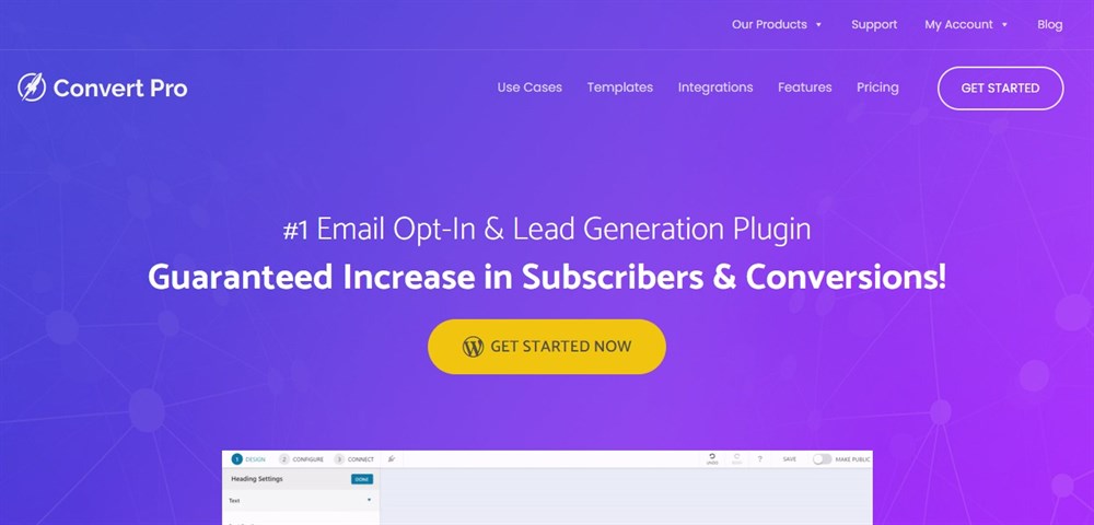 Convert Pro homepage