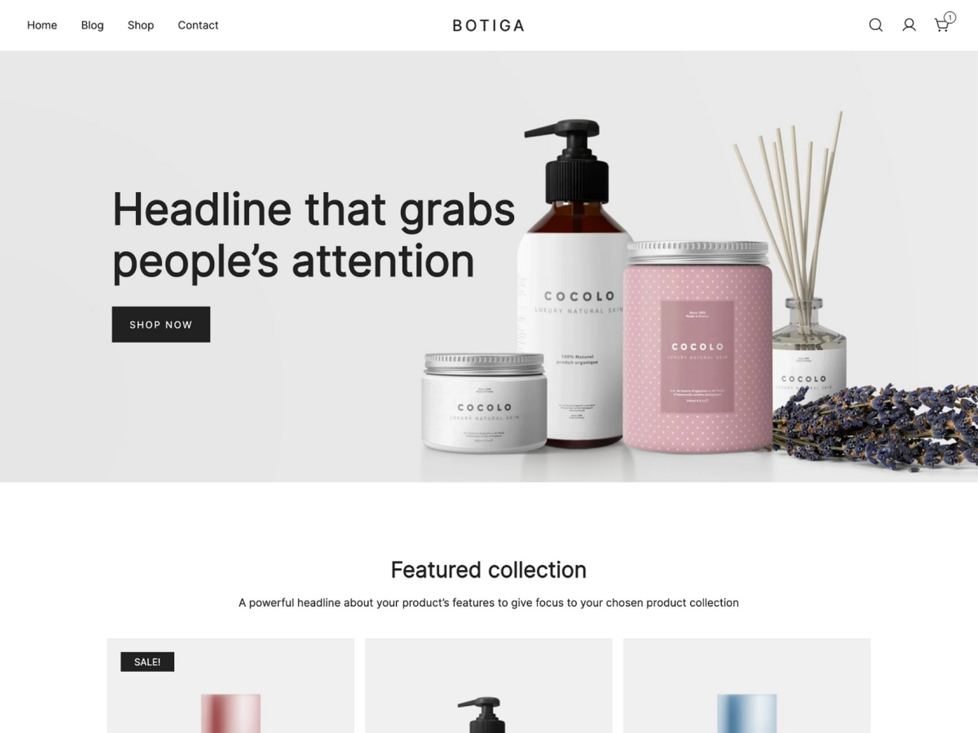 botiga theme template