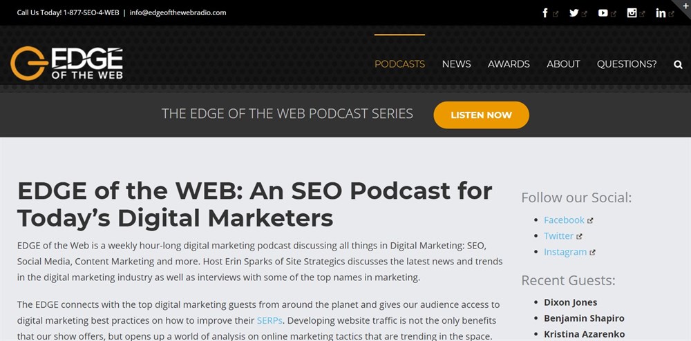 SEO Podcast EDGE of the Web