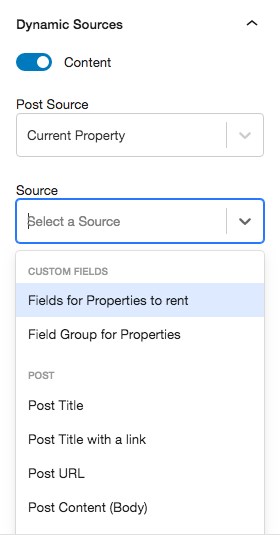 Toolset dynamic sources