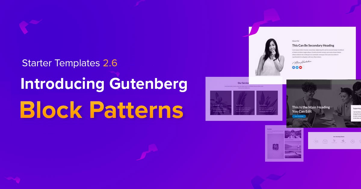 introducing Gutenberg block patterns 2.6