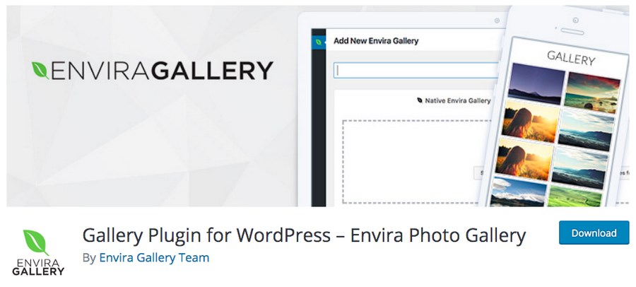 Envira Gallery free plugin