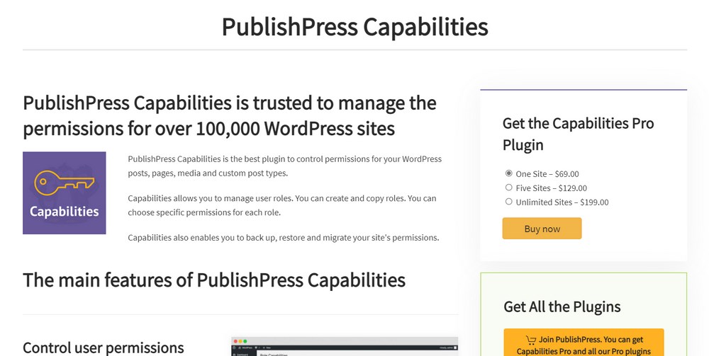 PublishPress Capabilities WordPress plugin