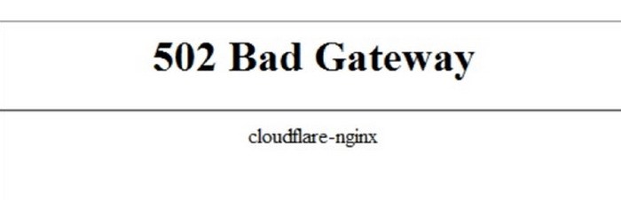 502 bad gateway error example