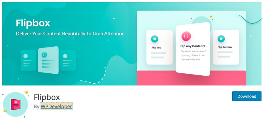 Flipbox by WPDeveloper plugin