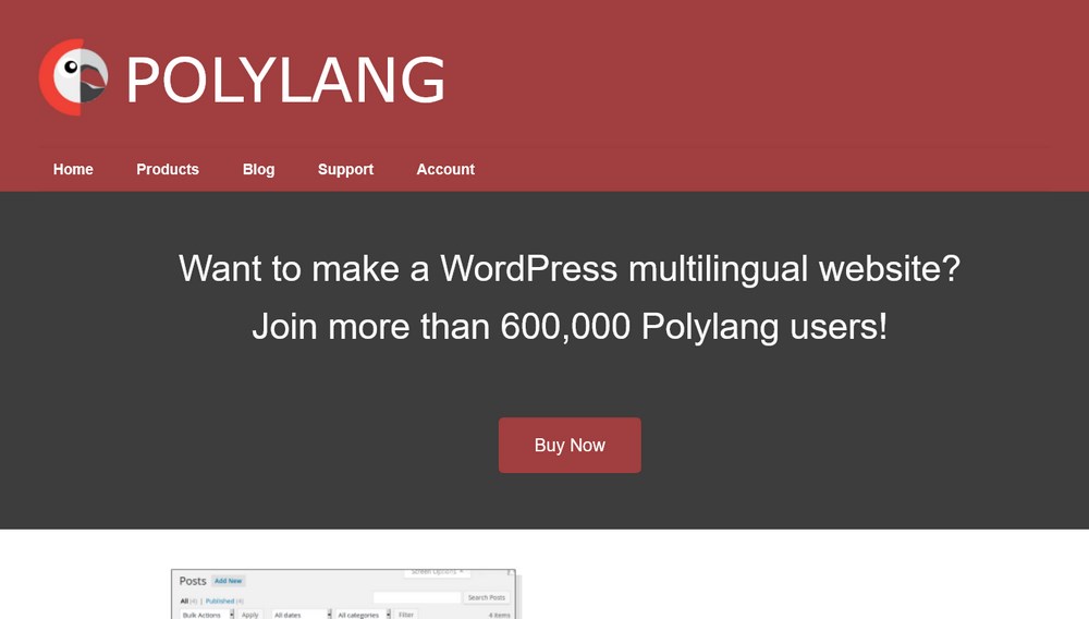 Polylang homepage