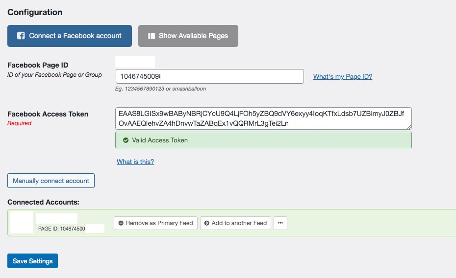 configure you facebook details