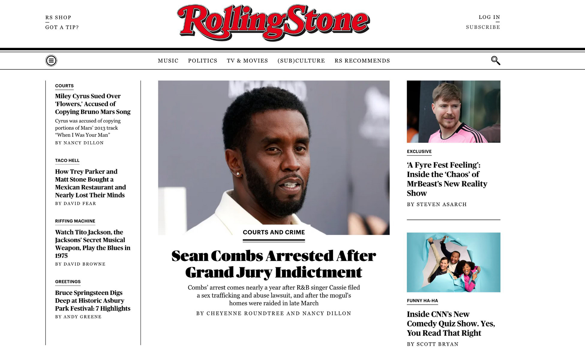 rolling stone wordpress website examples