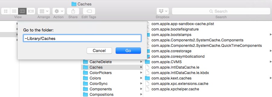 macOS clear cache