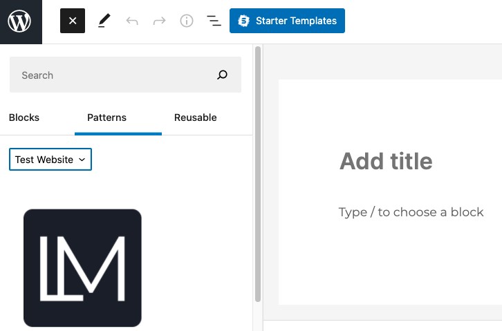 Add custom block pattern