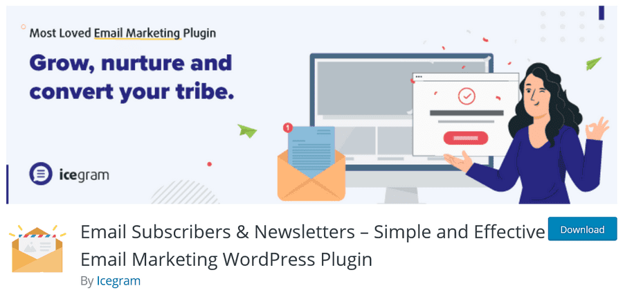 Email Subscribers Newsletters WordPress plugin