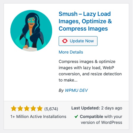 Smush WordPress plugin