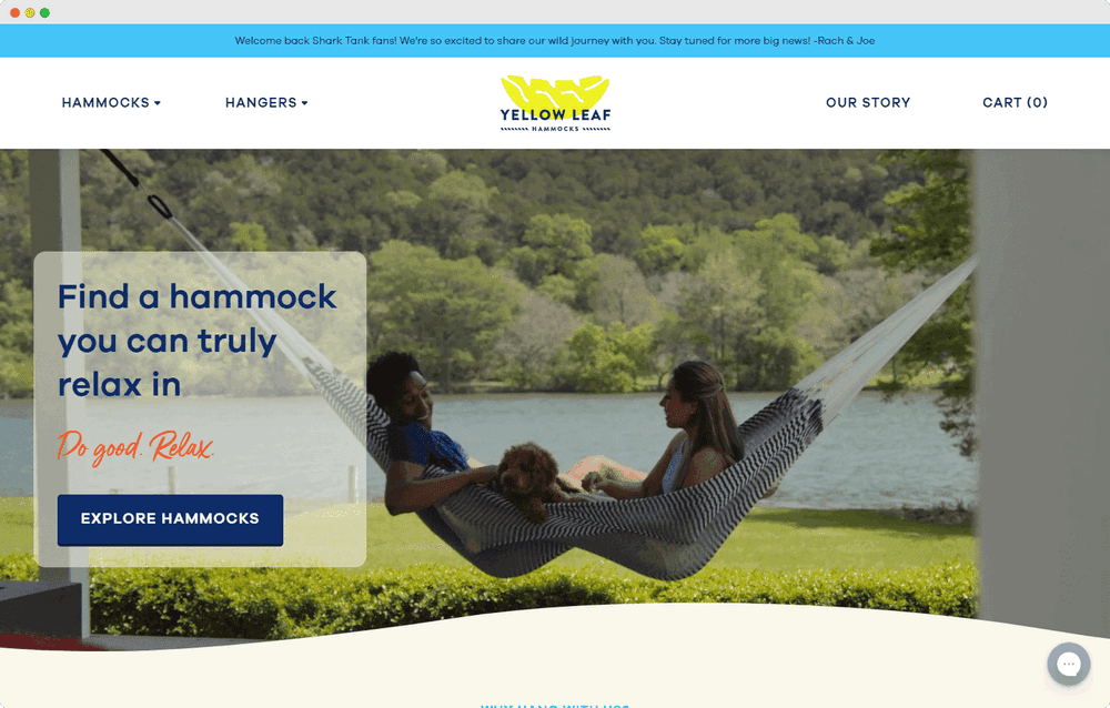 Yellow leaf website example