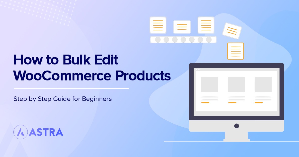 How to bulk edit WooCommerce products