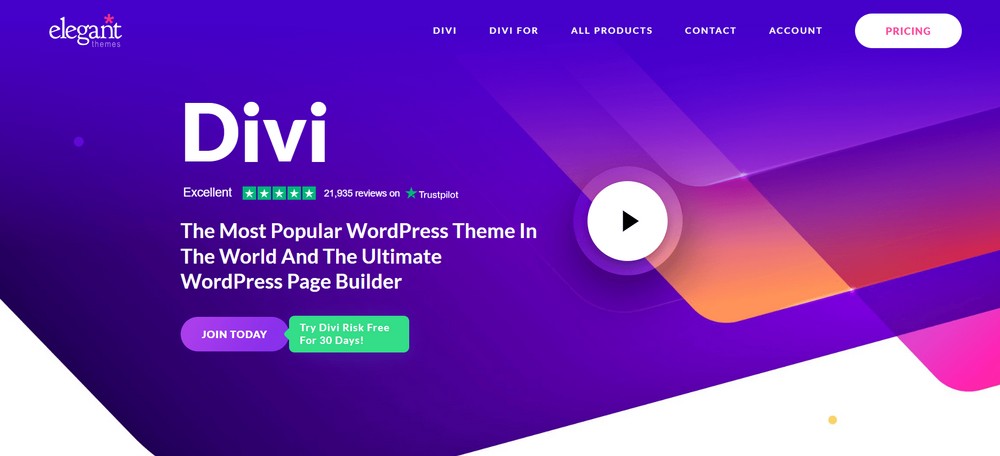 Divi ultimate WordPress visual landing page builder