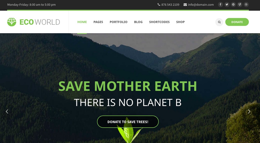 Eco World WordPress Theme